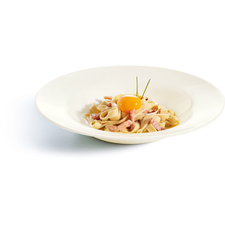 Тарелка для пасты «Зеникс»; зеникс; 600мл; D=28.5,H=4.6см; белый