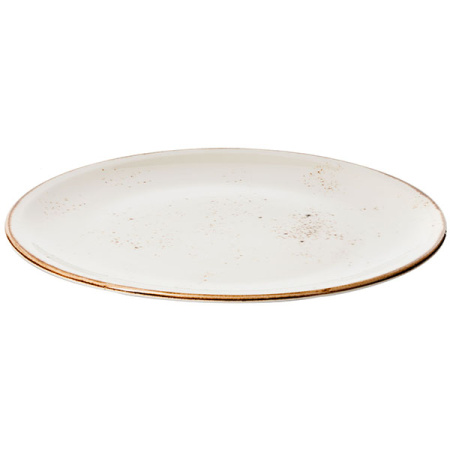 Блюдо для пиццы «Крафт»; фарфор; D=31,H=2см; белый