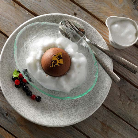 Тарелка  мелкая «Инк Грэй»; фарфор; D=30см; белый,белый