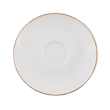 Фото Блюдце Bonna Ретро Д=120 мм коричневый край (чашка 69215) Блюдце Bonna Ретро Д=120 мм коричневый край (чашка 69215)