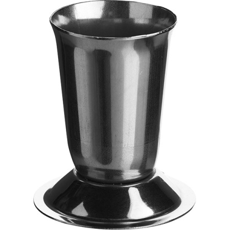 Стаканчик для зубочисток; сталь нерж.; D=4.5,H=5.2см; металлич.