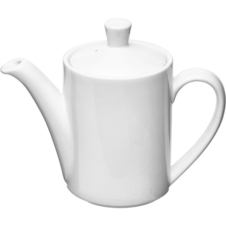 Кофейник «Монако Вайт»; фарфор; 850мл; H=21,L=23см; белый