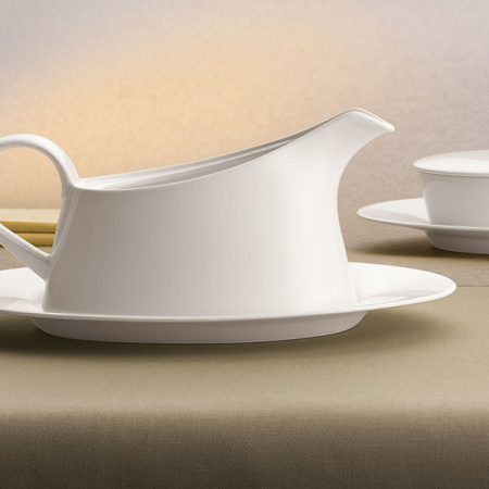 Блюдо овал. «Пьюрити»; фарфор; L=33см; белый