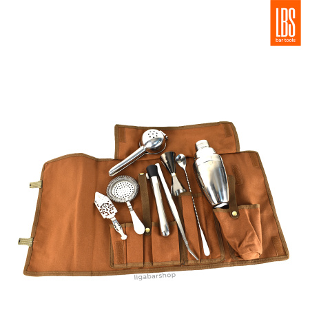 Сумка-скрутка LBS для барного инвентаря, коричневый