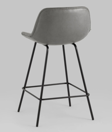 Стул полубарный Деймон экокожа серый