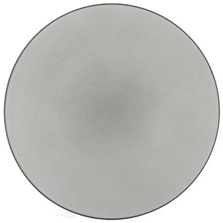 Тарелка  мелкая «Экинокс»; керамика; D=24,H=3см; серый