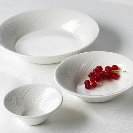 Салатник «Спайро»; фарфор; 114мл; D=10,H=4см; белый