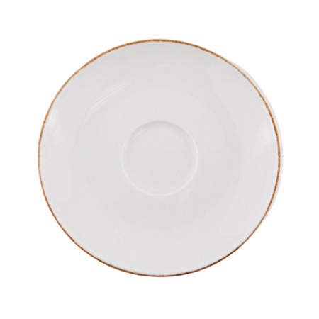 Блюдце Bonna Ретро Д=160 мм коричневый край (чашка 69214)