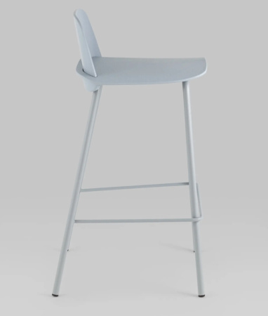 Стул полубарный Mist серо-голубой