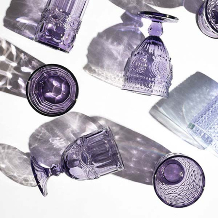 Бокал для вина; стекло; 220мл; H=144мм; фиолет.