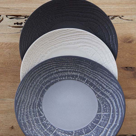 Тарелка мелкая «Арборесценс»; фарфор; D=28,H=3.5см; слон.кость