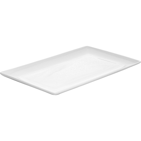 Блюдо прямоугольное «Тэйст вайт»; фарфор; H=2,L=33,B=19см; белый
