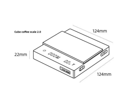 Весы с таймером MHW-3Bomber Cube 2.0 черный