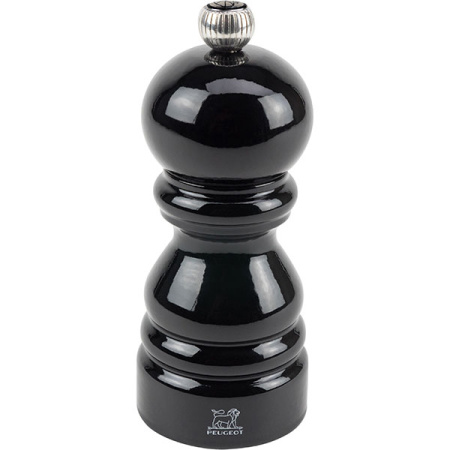Мельница для перца метал.мех.; дерево,металл; D=5.5,H=12см; черный,серебрян.