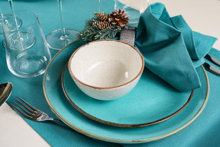 Блюдо Porland Seasons 32х20 см бирюзовый