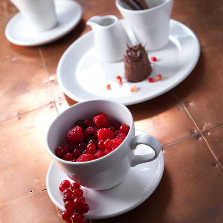 Блюдце «Лив»; фарфор; D=15,H=1.7см; белый