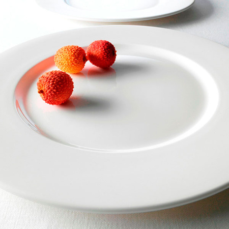 Тарелка с широк.краями «Монако Вайт»; D=25,H=2см; белый