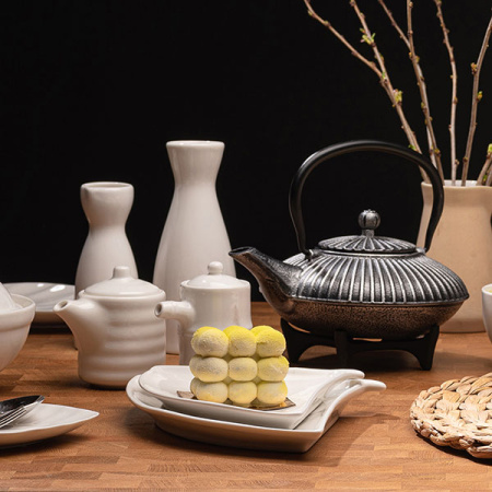 Бутылка для саке «Кунстверк»; фарфор; 250мл; D=75,H=165мм; белый