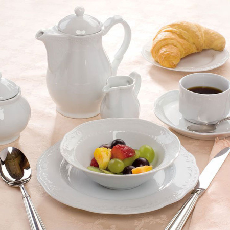 Чашка кофейная В.Виена, 80 мл, фарфор, белый