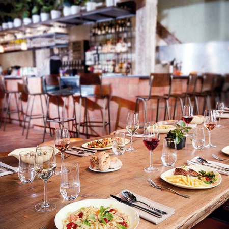 Нож столовый с ручкой  моноблок «Лаццо»; сталь нерж.; L=240/120,B=10мм; металлич.