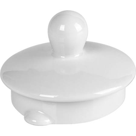 Крышка для чайника 0831, 0835 «Симплисити вайт-Хармони»; фарфор; D=5,H=5,L=7см; белый