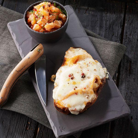 Блюдо прямоугольное «Базальт»; фарфор; L=20,B=10см; черный,матовый