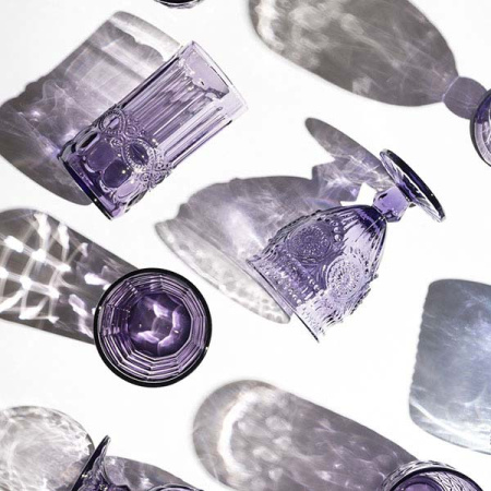 Бокал для вина; стекло; 220мл; D=85,H=140мм; фиолет.