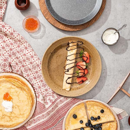 Тарелка мелкая «Кантри Стайл»; фарфор; D=26,H=2.5см; зелен.