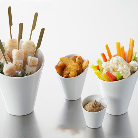 Салатник для компл.; фарфор; 50мл; D=6,H=6.5см; белый