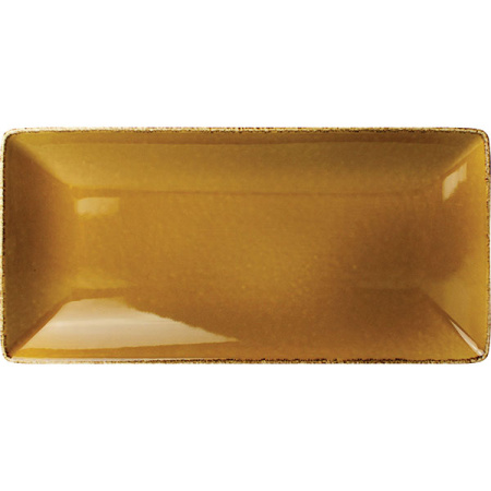 Блюдо прямоуг. «Террамеса мастед»; фарфор; L=29,B=14см; св.корич.