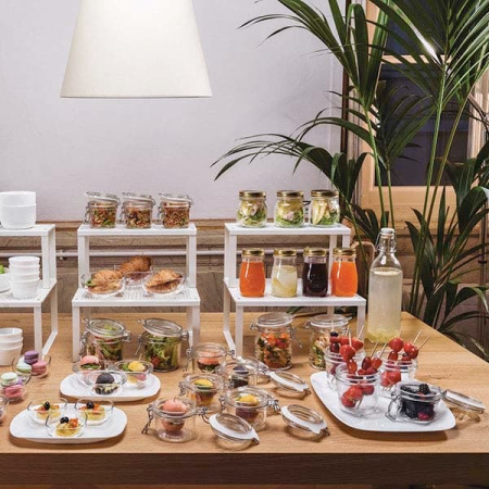 Фото Банка б/крышки «Кватро Стаджони»; стекло; 150мл; D=75,H=83мм; прозр. Банка б/крышки «Кватро Стаджони»; стекло; 150мл; D=75,H=83мм; прозр.