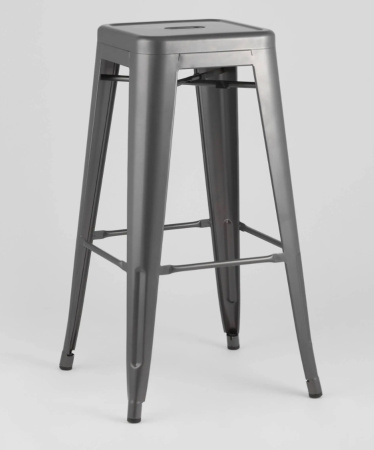 Стул барный TOLIX серебристый матовый