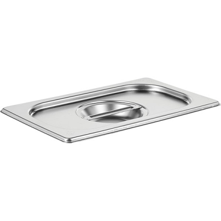 Крышка для гастр-ти (1/4); сталь нерж.; L=26.5,B=16.2см; металлич.