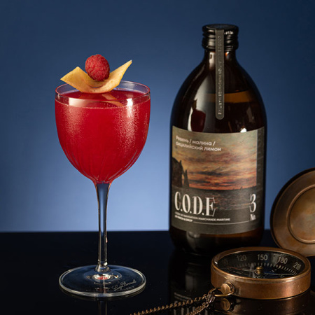 Кордиал C.O.D.E Ревень-Малина-Сицилийский лимон 0,5л