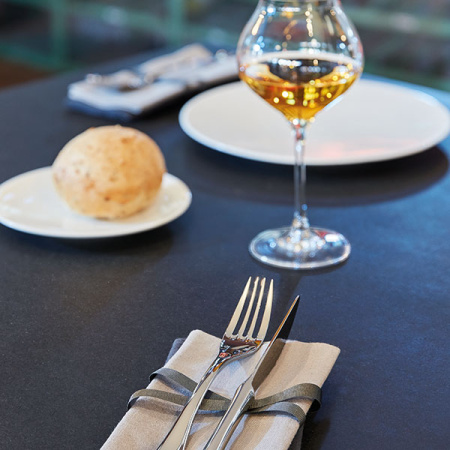 Нож столовый «Диаз»; сталь нерж.; L=240/110,B=2мм; металлич.