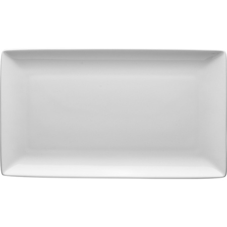 Блюдо прямоугольное «Тэйст вайт»; фарфор; H=2,L=33,B=19см; белый