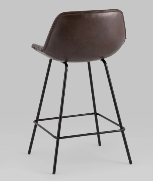 Стул полубарный Деймон экокожа коричневый