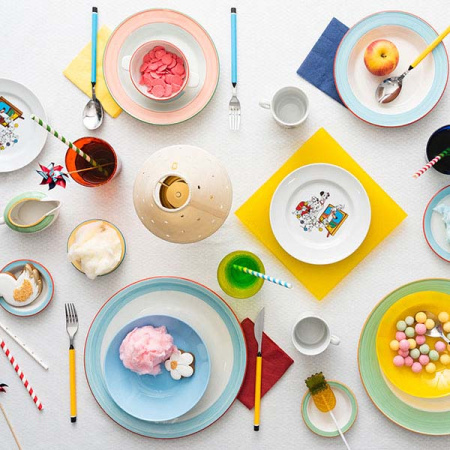 Тарелка глубокая «Рио Пинк»; фарфор; D=21.5см; белый,розов.