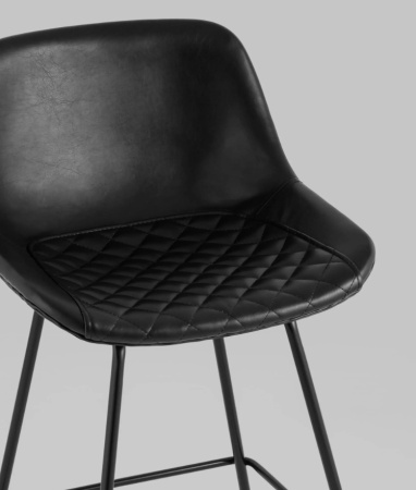 Стул полубарный Деймон экокожа черный