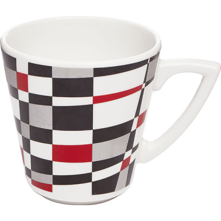 Чашка чайная «Zing»; фарфор; 230мл; D=10,H=8.6,L=11.3см; разноцветн.,белый