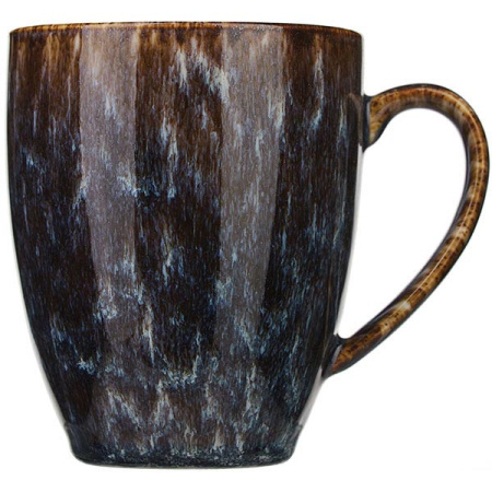 Кружка «Стоун»; фарфор; 360мл; D=9,H=10.5,L=12см; сине-серый