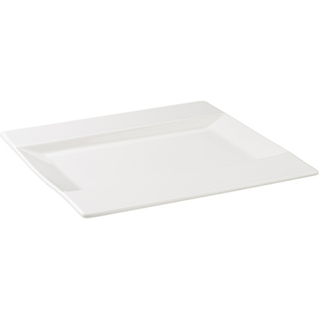 Блюдо квадр. «Фрейм»; фарфор; L=25.5,B=25.5см; белый