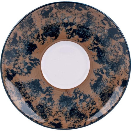 Блюдце с декором Lubiana Аида диаметр 14.5 см коричневый