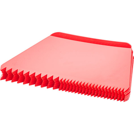 Шпатель кондит. [10шт]; пластик; H=3.5,L=22,B=13.5см; красный