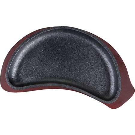 Сковорода-полумесяц б/ручек; чугун,дерево; H=4,L=21.5см