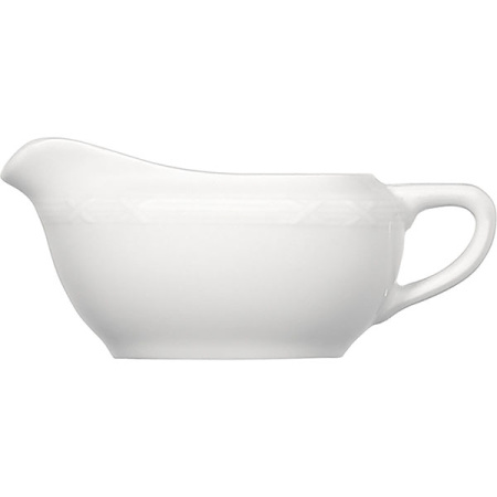 Соусник «Штутгарт»; фарфор; 100мл; H=5.5,L=12.5,B=6см; белый