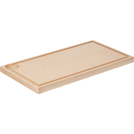 Доска для стейка; бук; H=20,L=410,B=210мм; бежев.
