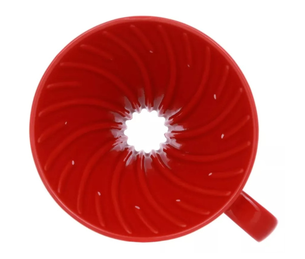 Чайник 360 мл с воронкой Hario VDS-3012R красный