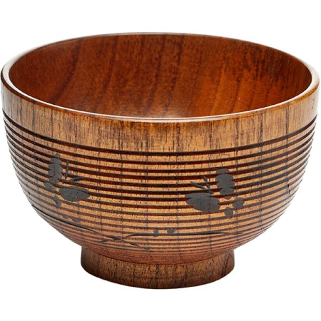 Бульонная чашка; дерево; 530мл; D=12.5,H=8см; коричнев.