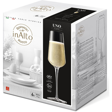 Фото Бокал-флюте «Инальто Уно»; стекло; 285мл; D=74,H=243мм Бокал-флюте «Инальто Уно»; стекло; 285мл; D=74,H=243мм